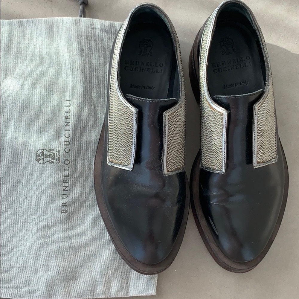 Brunello Cucinelli moccasin in black